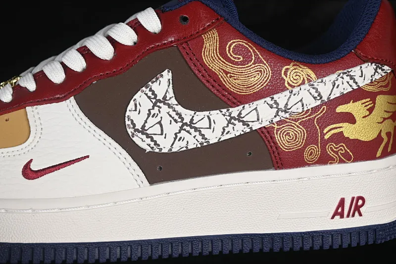 All categories Nk Air Force 1 Air Force series Nk Air Force 1 Low Air Force low top Nike Air Force 1'07 Low Year of the Horse limited edition Ruicai Xiangyun gold pattern Air Force 1 low top casual sneakers NH0601-535